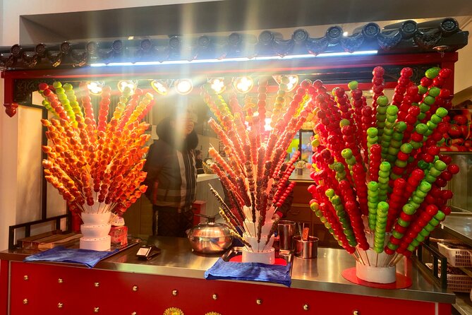 Beijing Night Sightseeing with Private Car and English speaking Driver - Wangfujing Street: snacks, lights, and quick energy