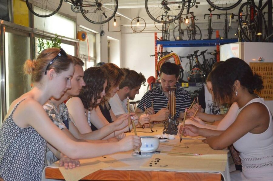 Beijing Wangfujing Calligraphy Class Nearby Forbidden City - From first marks to a character you can take home