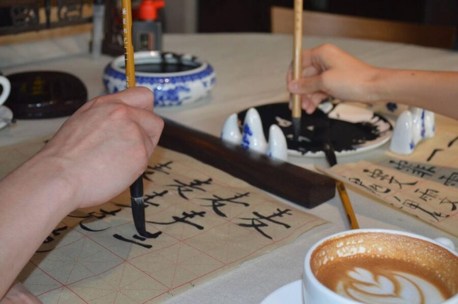 Beijing Wangfujing Calligraphy Class Nearby Forbidden City - Getting to Sun World Dynasty Hotel lobby, then straight into class mode