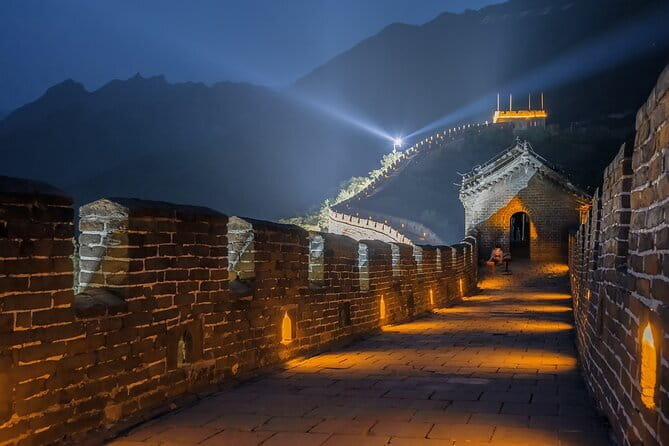 BusDa-Sunset Glow at Mutianyu Great Wall Night Bus Tour w/ Ticket - Night entry at Mutianyu: watchtower lighting and a calmer walk
