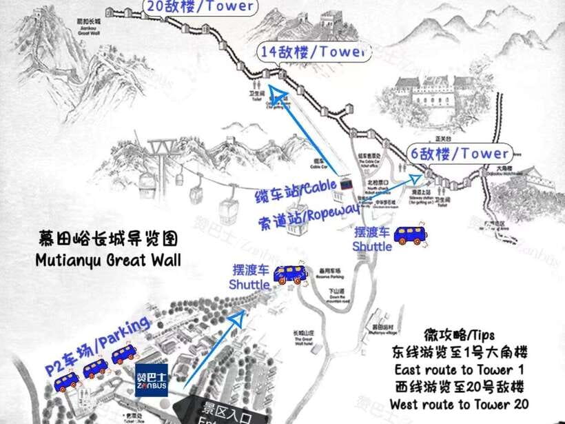Mutianyu Great Wall Bus, Departure 8/9/10am, Return 3/4/5pm - Key Takeaways Before You Go