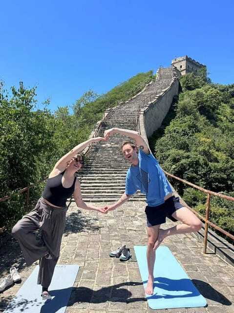 Private Great Wall Morning Yoga & Authentic Peking Duck - Bird’s Nest and Water Cube area, plus a real tea house break