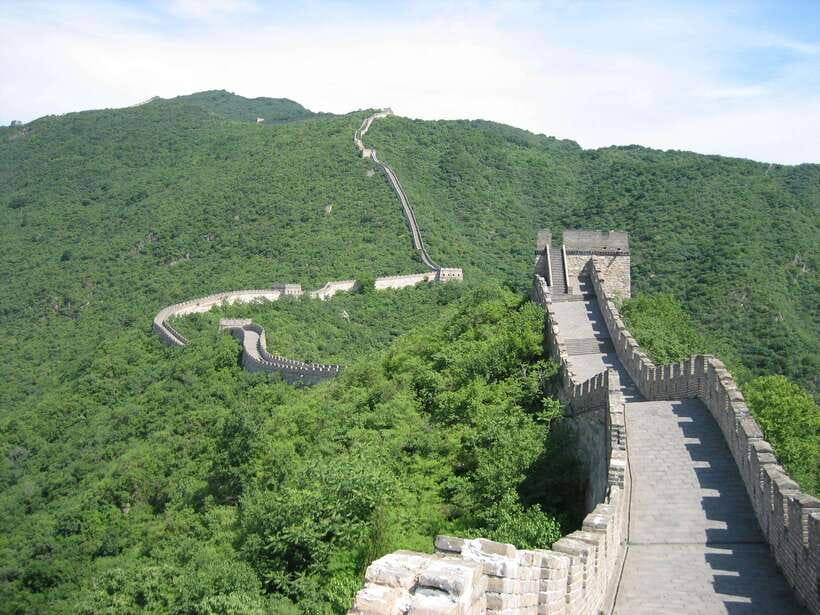 Small Group To Mutianyu Great Wall Including Hotel Pickup - Entering Mutianyu Scenic Area: what the 98% greenery means on the ground